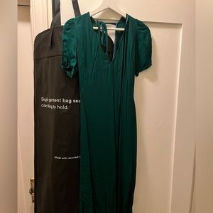 Reformation Briana Dress Emerald